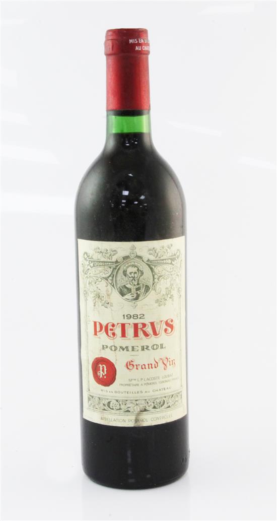 One bottle of Chateau Petrus 1982, Pomerol;